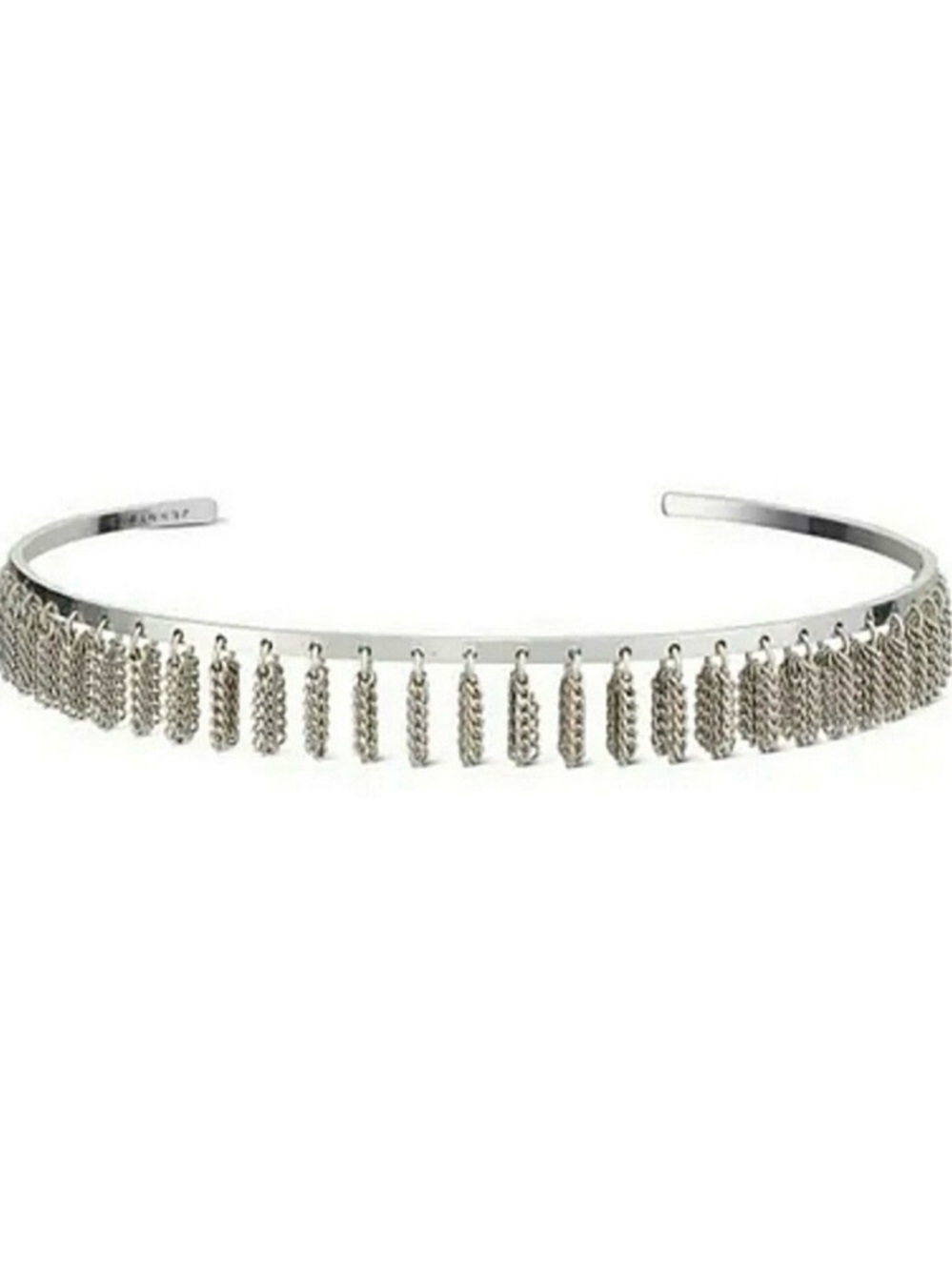 New Jenny Bird Limited Edition Silver Chain Fringe Choker Necklace